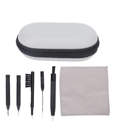 Hearing Aid Amplifier Cleaning Tools - Small Brush Clean Needles Cleaning Cloth - Hearing Aid Cleaning Kit with Case