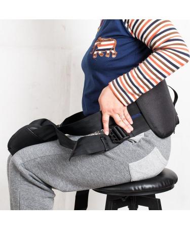 Back Support Belt for All-Day Relief - Posture Correcting & Sciatica Relief - Perfect for Office, Home, and Outdoor Use (Black) - Buy Online on GoSupps.com
