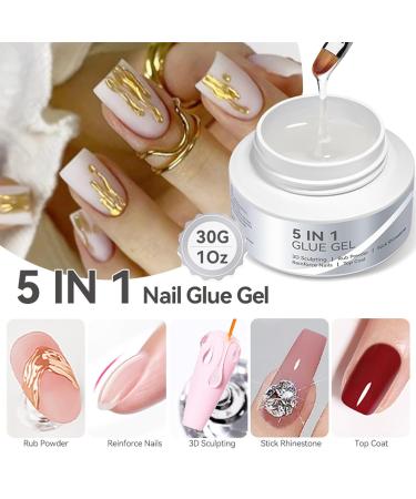 3D Nail Gel - 30ml Strong Sculpting Adhesive | Manual Nail Sculpting Gel - for Beginners Women Home Salon Studio Manicure Care - Buy Online on GoSupps.com