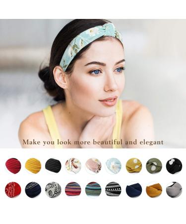 Gloppie Knotted Headbands 3 Pack for Women & Girls - Boho Hairbands for Workouts, Skincare & Face Washing - Buy Online on GoSupps.com