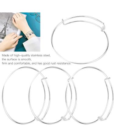 Expandable Bangle Comfortable 20PCS DIY Handmade Bangle Anti Rust Expandable Bangle for Lover for Christmas - Buy Online on GoSupps.com