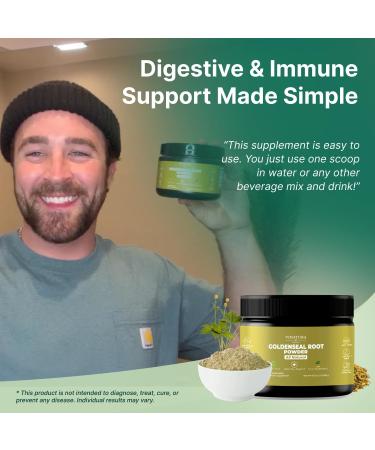 Goldenseal Root Powder - 4 oz 113 Servings *USA Made & Tested* Pure Natural Goldenseal Root Powder Supplement - Buy Online on GoSupps.com