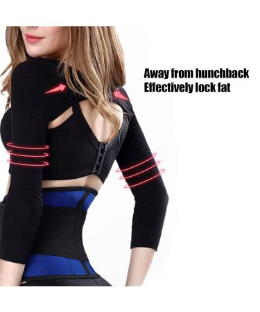 Arm Compression Garments | Upper Arm Shaper & Slimmer Sleeves | Humpback Posture Corrector Shapewear (L) - International Shipping Available - Buy Online on GoSupps.com