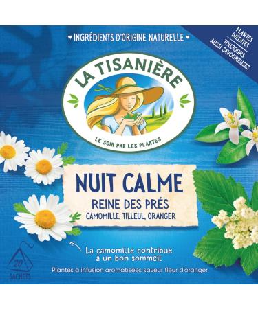 La Tisaniere Nuit Calme Tea - 20 Counts (French Tisane(Tranquil Night)) - Buy Online on GoSupps.com