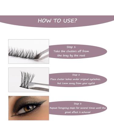 Lash Extension Kit 72 Cluster Individual Natural Lashes with Bond & Seal, Tweezers, Glue Remover | Easy DIY at Home 10-16mm C/D Curl - OP01 - Buy Online on GoSupps.com