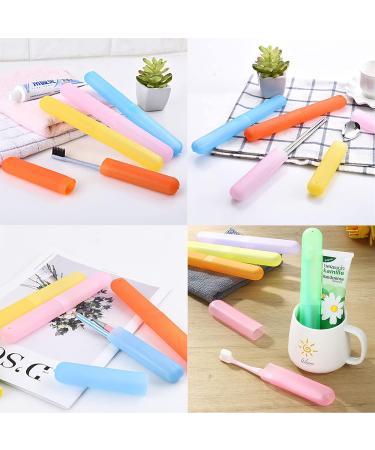 Toothbrush Travel Case 3 Pack - Compact Organizer for Business Trips & Travel - White-Beige - Buy Online on GoSupps.com