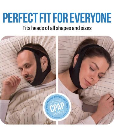 Anti Snoring Chin Strap for CPAP Users | Aveela Anti Snore Device | Multiple Sizes for Men and Women | Comfortable & Adjustable | Reduce Snoring and Dry Mouth - Buy Online on GoSupps.com