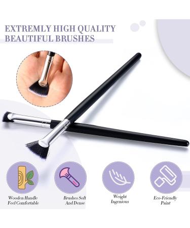6 Pcs Fan Mascara Brush Set with Wooden Handle - Eyelash Makeup Tool for Women and Girls - Buy Online on GoSupps.com
