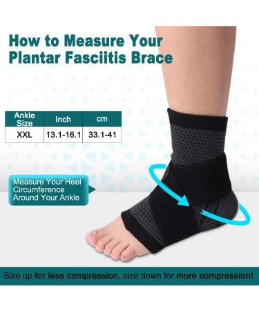 Ankle Brace for Achilles & Plantar Fasciitis Relief Compression Sleeve & Support Strap for Men & Women | Heel Protector for Pain Relief & Tendonitis - Buy Online on GoSupps.com