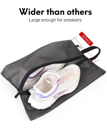 Quatish Shoe Bags for Travel - Waterproof Sneaker Bags (2 Pack) - XX-Large - Ideal for Golf Shoes - Men and Women - Zippered Dust Bags - Buy Online on GoSupps.com