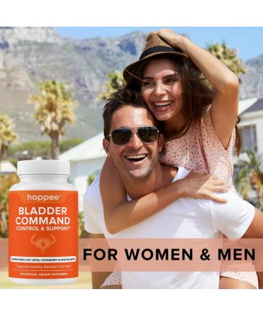 Happee Bladder Control Supplement for Women & Men - Pumpkin Seed Extract Soy Germ Saw Palmetto & Cranberry Blend - Bladder Support for Urinary Frequency Leaks & Urgency - 60 Capsules 60 Count (Pack of 1) - Buy Online on GoSupps.com