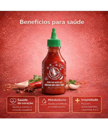  Flying Goose Flying Goose Chili Sriracha Spicy Sauce 200ml - Buy Online on GoSupps.com