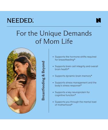 Needed. Cognitive Support - Comprehensive Supplement with Ashwagandha Reishi & Lion's Mane Mushrooms Breastfeeding Safe - Supports Focus Attention & Memory 30-Day Supply - Buy Online on GoSupps.com