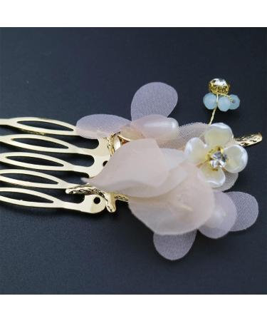 3 PACK Chinese Style Hair Sticks Hanfu Tassel Chignon Pearl Hair Pins - Pink - Buy Online on GoSupps.com