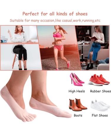 5 Pairs Five Finger Orthopedic Compression Socks | Breathable Toe Separator Socks for Women (Foot Size 9-11) - Shop Now - Buy Online on GoSupps.com