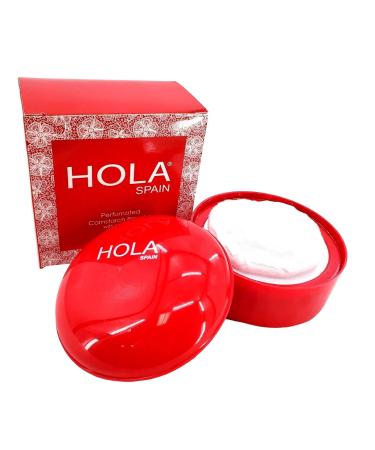 Hola Spain Skin Petal Body Talc Dusting Powder & Puff 4 oz.