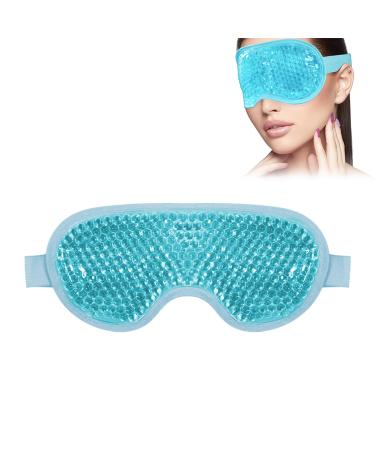 Toulifly Eye Mask Cooling Gel Cooling Mask Warm Eyes Cooling Goggles Cooling Reusable Cooling Eye Mask for Dark Circles Puffiness Relieve Eye Fatigue Migraines