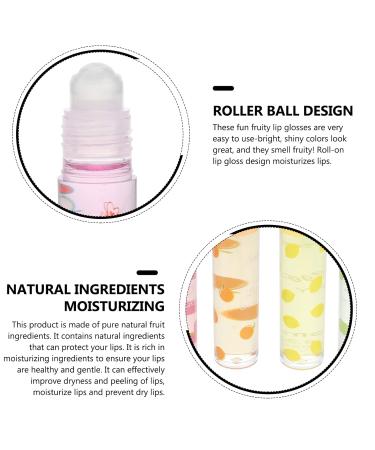 Beaupretty Roll-On Lip Gloss Balm - Moisturizing Fruit Flavored Lipsticks (6 Pcs) - Shop Internationally - Buy Online on GoSupps.com