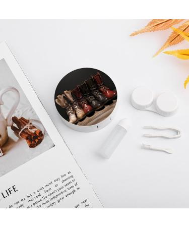 Portable Leather Contact Lens Case - Stylish Travel Storage Box for Contact Lenses - Buy Online on GoSupps.com