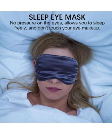 EXCEART 4pcs Blackout Sleep Mask - Silk Eye Masks for Men & Women | Soft Adjustable Night Eye Masks for Restful Sleep - Buy Online on GoSupps.com