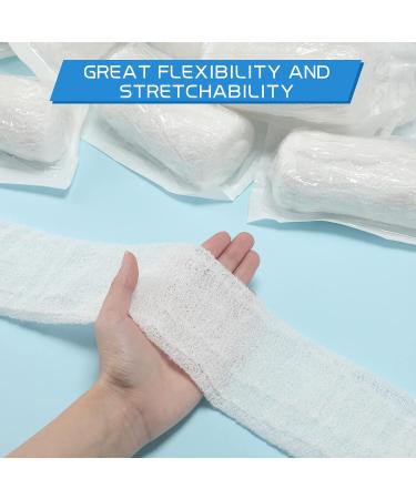 50-Pack 4x4yd Sterile Gauze Bandage Rolls for Wound Care - Medical Grade Fluff Wrap Roll - Buy Online on GoSupps.com