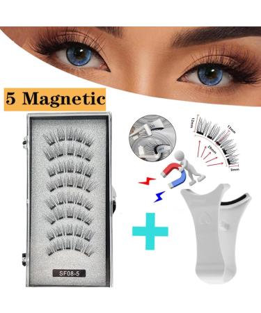 3D Magnetic Eyelashes | No Glue Needed Anime Eyelashes Strip - Manga Natural Lashes with Applicator Reusable Comfortable Magnetic Eyelashes for Bigger and Brighter Eyes - Buy Online on GoSupps.com