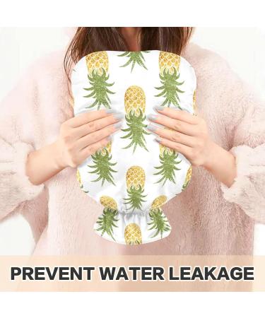 Naanle Golden Pineapple Heat Bottle - 1L Transparent Hot Water Bottle for Pain Relief & Cold Therapy - Ideal for Bed Hands & Feet - Buy Online on GoSupps.com