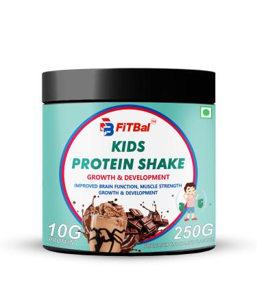 Kids Protein Shake | Advance Speed Growth & Development | Better Brain Function &Muscle Strength | Support Digestive Blend | Triple Rich Chocolate Flavor - 250g