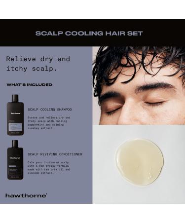 Hawthorne Men's Dry Itchy Scalp Relief Set - Reviving Shampoo & Conditioner | 8 Fl Oz Each - International Shipping Available - Buy Online on GoSupps.com