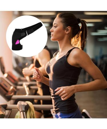 Pfsvzn Rose Red Adjustable Shoulder Bandage & Neck Warmer | Double Support for Women - Injury Prevention in Boxing - Buy Online on GoSupps.com