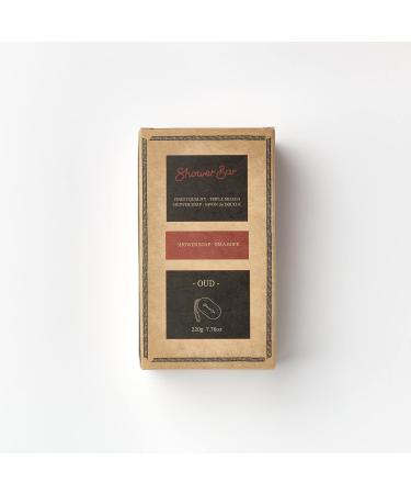 Oud Scented Shower Soap on a Rope Body Wash with Shea Butter - 220g Solid Shower Bar | Eco-Friendly, Vegan, Plastic-Free | Cleansing and Moisturizing | Pack of 1 - Buy Online on GoSupps.com