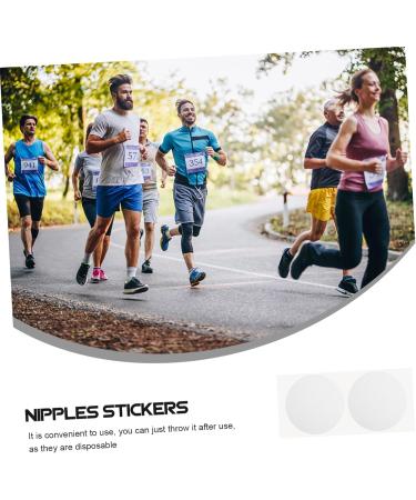 Gogogme Men's Nipple Stickers - 50 Pairs Sports Accessories | Breathable Nipple Shields for Comfort & Protection | 3.5x3.5cm Anti-Breeding Stickers - Buy Online on GoSupps.com