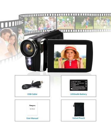 Heegomn Video Camera Camcorder 2.7K 36MP Vlogging Digital Recorder with 2.8 LCD - Perfect for YouTube, TikTok, Teens & Beginners - Buy Online on GoSupps.com