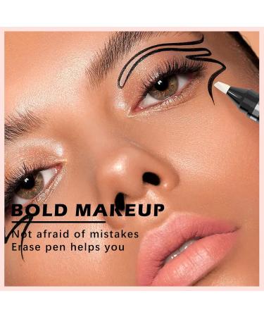 HOSAILY 2Pcs Makeup Remover Pen - Quick Fix Makeup Cleanser & Corrector for Eyes Lips & Face | Includes 3 Replacement Heads | International Shipping Available - Buy Online on GoSupps.com