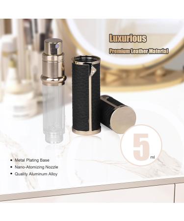 Kinwodon Travel Perfume Atomiser Refillable Perfume Travel Bottle 5ml Leaking Proof Pump Perfume Spray Bottle Portable Empty Bottle for Travel Men Women Black - Buy Online on GoSupps.com