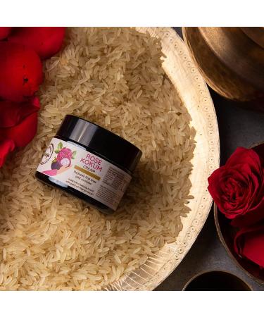 Rose Kokum Cream | Collagen Boosting Anti-Aging Cream | Reduces Wrinkles & Fine Lines | Chemical-Free Paraben-Free Vegan & Palm Oil Free - 50g - Buy Online on GoSupps.com