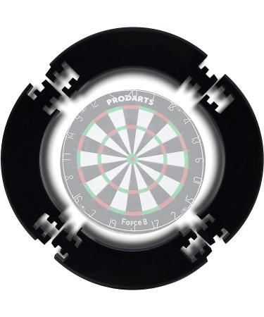 ProDarts Dart Surround - Black Ring Wall Protection for Dartboards - Professional Look - 45.5cm Diameter - Stable Border - Easy Installation - Buy Online on GoSupps.com