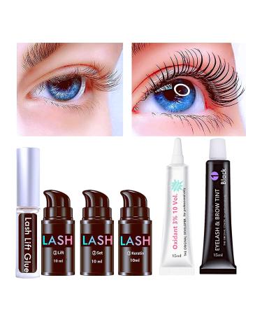 Lash Lift And T-int Kit At Home Lash Lift With T i n t Black Eyelash Lifting And D-y-e 10ml Airless Pump Lifts Lash up 6 Weeks KERATIN Lifting Create Voluminous Eye Look Rapidly Lash Lift And Tint 2 in 1 Black