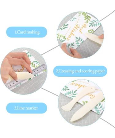 8 Pieces Bone Folder Tools Include 2 Pieces Bone Folder Paper Creaser 3 Pieces Double Head Indentation Pens with Sugar Stir Needle Quilling Needle Pen and Tweezers for Card Making Scrapbooking - Buy Online on GoSupps.com