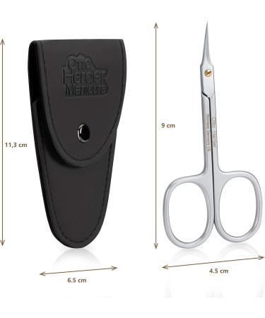 Otto Herder High-Quality Stainless Steel Calvation Scissors - 9cm Rust-Free Nail Skin Removal with Golden Screw - Buy Online on GoSupps.com
