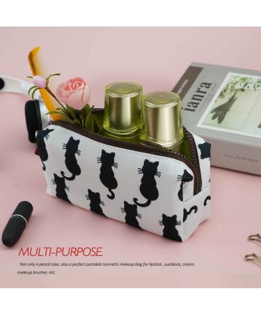 Black Cats Pencil Case | Back to School Teacher Gift | Stylish Makeup & Cosmetic Bag - Buy Online on GoSupps.com