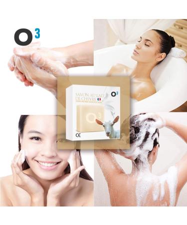 O Organic Donkey Milk Soap - 100% Natural Soap Without Palm Oil or Edta - Anti-Wrinkle and Anti-Acne - 100% French Production (2 Soaps of 100gr) - Buy Online on GoSupps.com