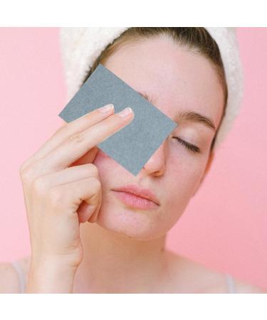 PATKAW 300 Sheets of Oil Blotting Sheets for Face Oil Absorbing Sheets Blotting Paper Oil Absorbent Pads Face Oil Wipes Oil Control Paper for Oily Skin Care Grey - Buy Online on GoSupps.com