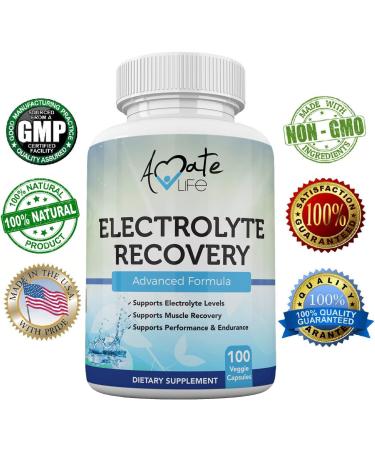 Electrolyte Capsules with Vitamin D3, Magnesium, Potassium & Calcium - Muscle Recovery, Performance & Endurance Support 100 Capsules | Made in USA - Buy Online on GoSupps.com