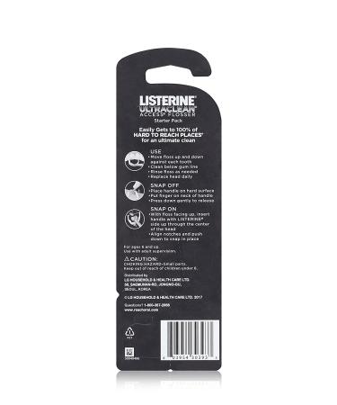LISTERINE Ultraclean Access Flosser Starter Kit - Effective Plaque Removal for Proper Oral Care & Gum Protection - 1 Pack - Buy Online on GoSupps.com