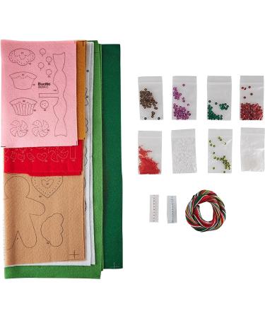 Bucilla 15-Inch Round Felt Applique Wreath Kit 86264 - Cookies & Candy - Buy Online on GoSupps.com