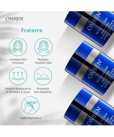 Onsen Anti-Wrinkle Facelift Mask - Non-Invasive Skin Repair Smooths Wrinkles | Bio Cell Lift Mask 1 fl oz/30 ml - Buy Online on GoSupps.com