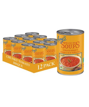 Amy s Kitchen Organic Chunky Tomato Bisque Gluten-Free Soy-Free Tree Nut-Free Corn-Free Kosher 12-pack (398ml per can)