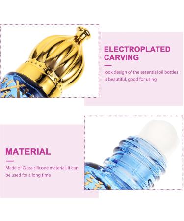 Uonlytech 4pcs Glass Perfume Bottles - Empty Essential Oil Sample Bottles for Women - Perfect for Travel & DIY - Buy Online on GoSupps.com