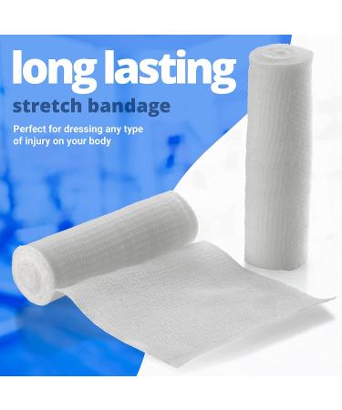 Sterile Medical Grade Gauze Bandage Rolls - 4 Yards per Roll - 4 Inch - 24 Count - Pack of 1 - MEDca - Buy Online on GoSupps.com